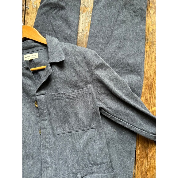 Tribe Alive Denim Jumpsuit Size Small - Picture 8 of 9